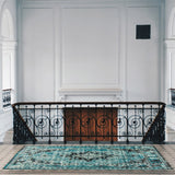 Alexandra Blue Traditional Soft Area Rug