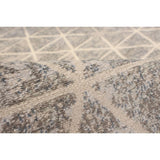 Diamond Ivory Grey Casual Soft Rug