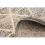 Diamond Ivory Grey Casual Soft Rug