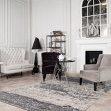 Dark Grey Ombre Khloe Casual Soft Rug