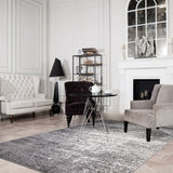 Dark Grey Ombre Khloe Casual Soft Rug