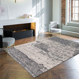 Dark Grey Ombre Khloe Casual Soft Rug