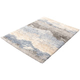 Cream Modern Contemporary Shag Area Rug