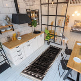 Black Bohemian Eclectic Soft Rug