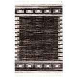 Black Bohemian Eclectic Soft Rug