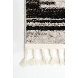 Black Bohemian Eclectic Soft Rug
