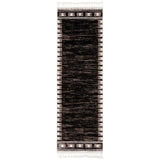 Black Bohemian Eclectic Soft Rug