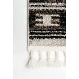 Black Bohemian Eclectic Soft Rug