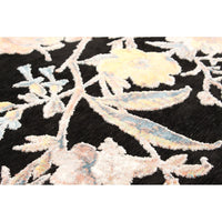 Floral Lotus Patterned Soft Rug