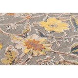 Floral Lotus Patterned Soft Rug