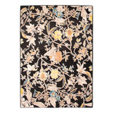 Floral Lotus Patterned Soft Rug