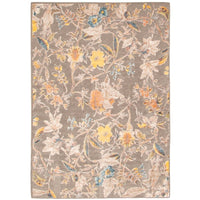 Floral Lotus Patterned Soft Rug