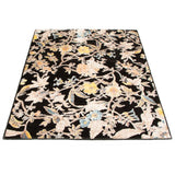 Floral Lotus Patterned Soft Rug