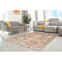 Floral Lotus Patterned Soft Rug