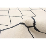 Navy White Trellis Macy Modern & Contemporary Soft Rug