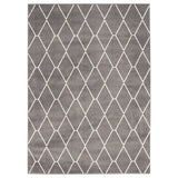 Navy White Trellis Macy Modern & Contemporary Soft Rug