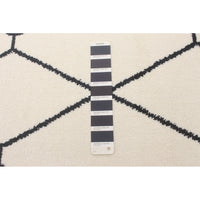 Navy White Trellis Macy Modern & Contemporary Soft Rug