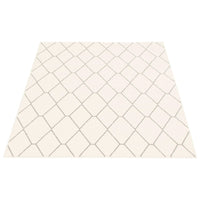 Navy White Trellis Macy Modern & Contemporary Soft Rug