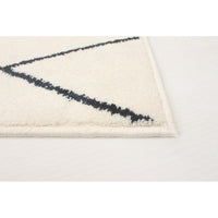 Navy White Trellis Macy Modern & Contemporary Soft Rug