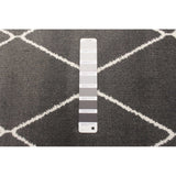 Navy White Trellis Macy Modern & Contemporary Soft Rug