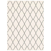 Navy White Trellis Macy Modern & Contemporary Soft Rug