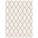 Navy White Trellis Macy Modern & Contemporary Soft Rug