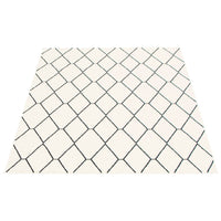 Navy White Trellis Macy Modern & Contemporary Soft Rug