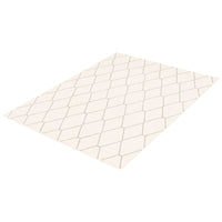 Navy White Trellis Macy Modern & Contemporary Soft Rug