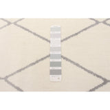 Navy White Trellis Macy Modern & Contemporary Soft Rug