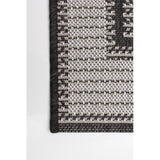 Grey Bordered Indoor/ Outdoor Soft Rug