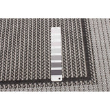 Grey Bordered Indoor/ Outdoor Soft Rug