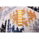 White Multi Damask Kashkuli Modern & Contemporary Soft Rug