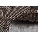 Chocolate Bordered Indoor/ Outdoor Rug