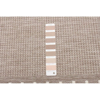 Chocolate Bordered Indoor/ Outdoor Rug