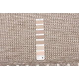 Chocolate Bordered Indoor/ Outdoor Rug