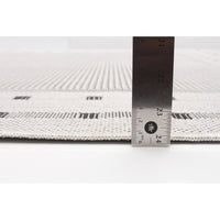 Chocolate Bordered Indoor/ Outdoor Rug