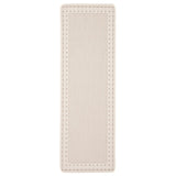 Chocolate Bordered Indoor/ Outdoor Rug
