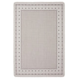 Chocolate Bordered Indoor/ Outdoor Rug