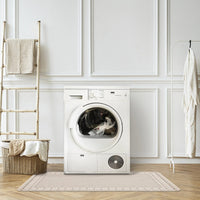 Chocolate Bordered Indoor/ Outdoor Rug