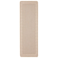Chocolate Bordered Indoor/ Outdoor Rug