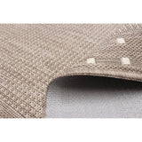 Chocolate Bordered Indoor/ Outdoor Rug