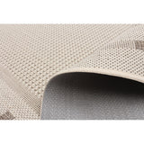 Chocolate Bordered Indoor/ Outdoor Rug