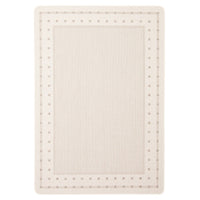 Chocolate Bordered Indoor/ Outdoor Rug