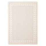 Chocolate Bordered Indoor/ Outdoor Rug