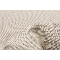 Chocolate Bordered Indoor/ Outdoor Rug