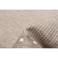 Chocolate Bordered Indoor/ Outdoor Rug