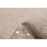 Chocolate Bordered Indoor/ Outdoor Rug