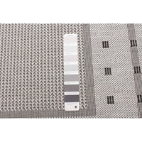 Chocolate Bordered Indoor/ Outdoor Rug