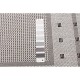 Chocolate Bordered Indoor/ Outdoor Rug