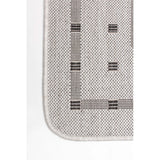 Chocolate Bordered Indoor/ Outdoor Rug